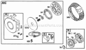 Rewind Starter Diagram and Parts List for 256702-0100-01  Briggs and Stratton Engine